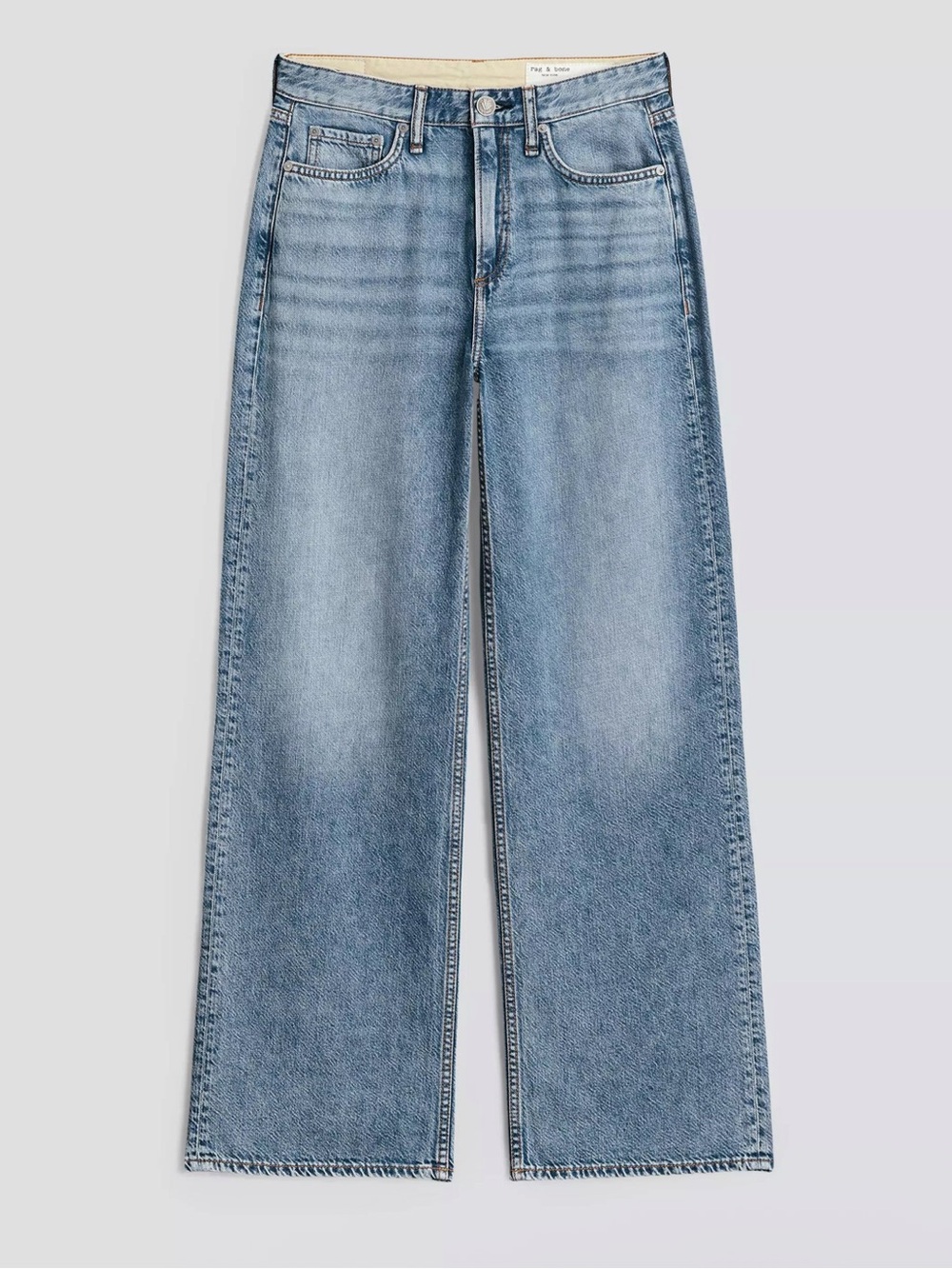 rag & bone Light Blue Wide-Leg Jeans